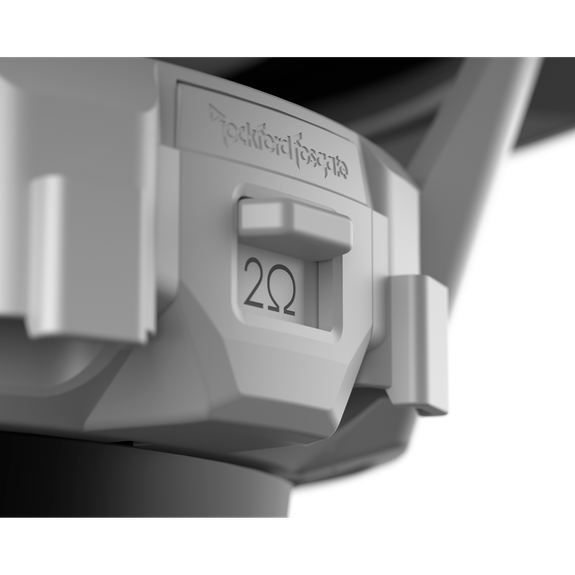 Detail View of Subwoofer Impedance Switch