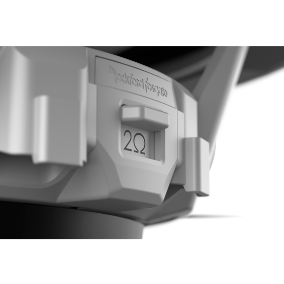 Detail View of Subwoofer Impedance Switch