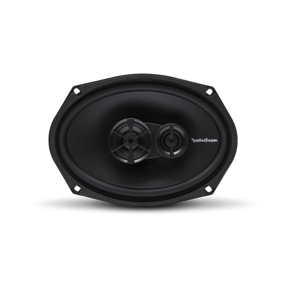 Front View of Speaker without Trim Rings or Grille