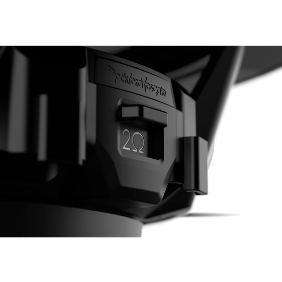 Detail View of Subwoofer Impedance Switch