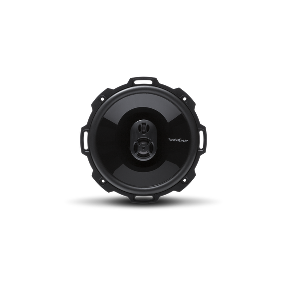 Front View of Speaker without Trim Rings or Grille