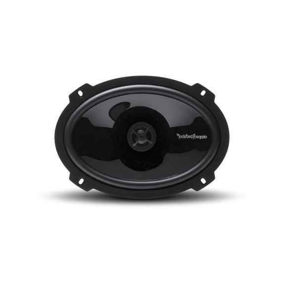 Front View of Speaker without Trim Rings or Grille