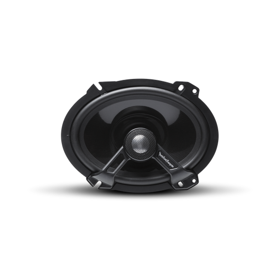 Front View of Speaker without Trim Rings or Grille